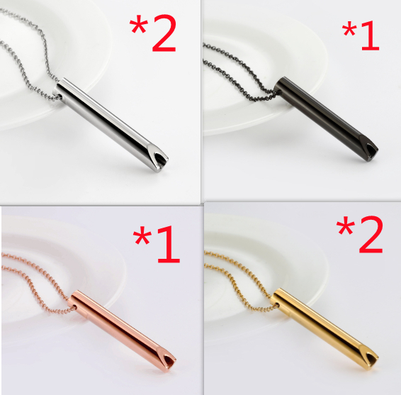 Breathing Necklace Adjustable Stainless Steel Decompression Jewelry