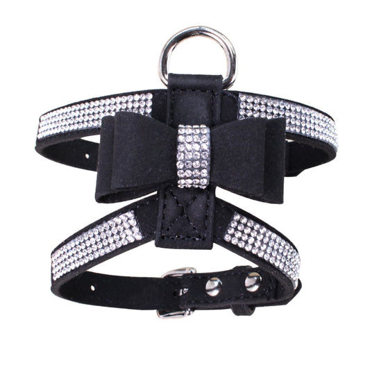 Rhinestone Anti-Strike Pet Chest Strap and Leash