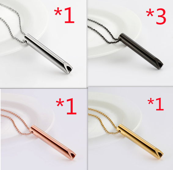 Breathing Necklace Adjustable Stainless Steel Decompression Jewelry