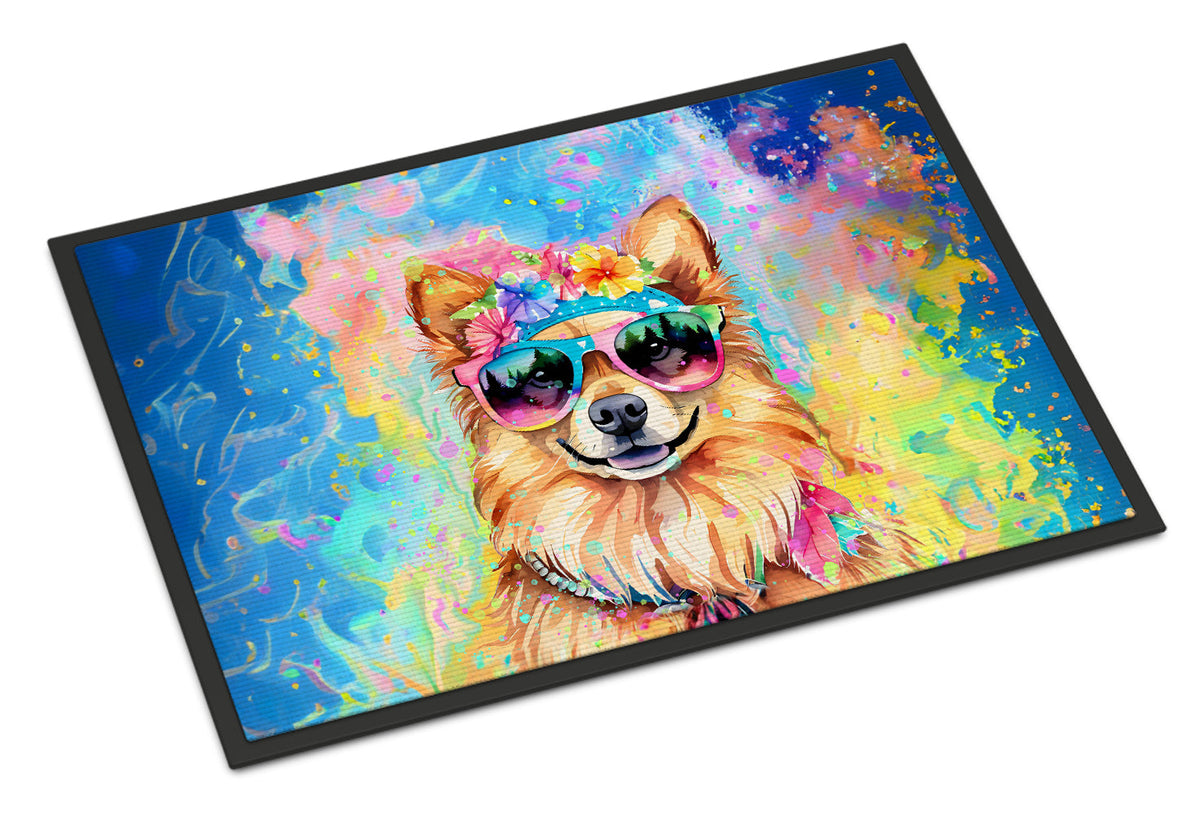 Pomeranian Hippie Dawg Doormat
